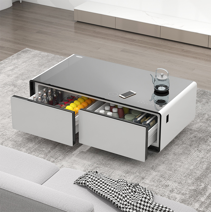 Wine Beer Fridge - Inteligentny stolik kawowy z mini lodówką