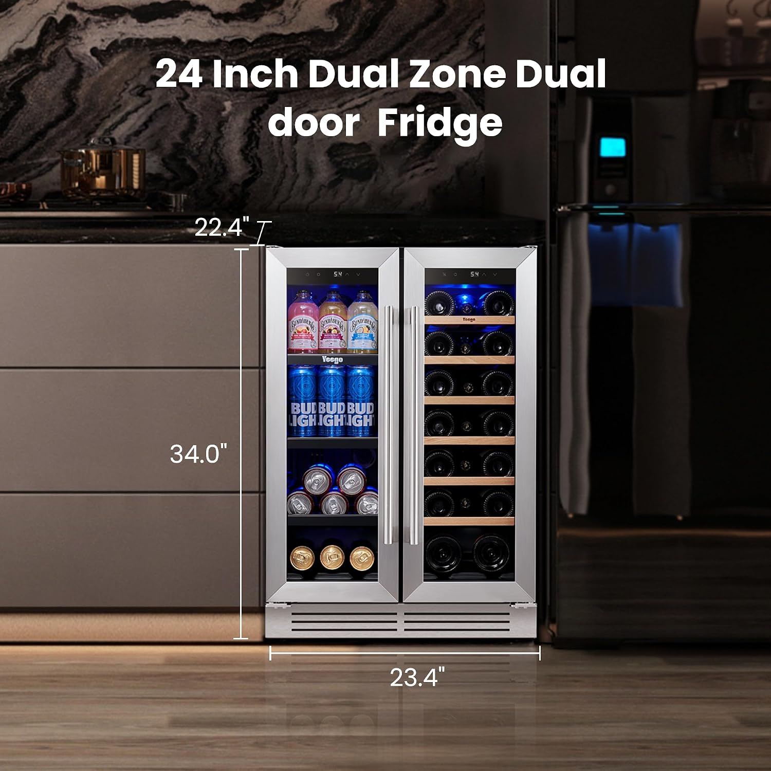 Lodówka do wina i napojów Yeeg – Wine Beer Fridge recenzja i cena