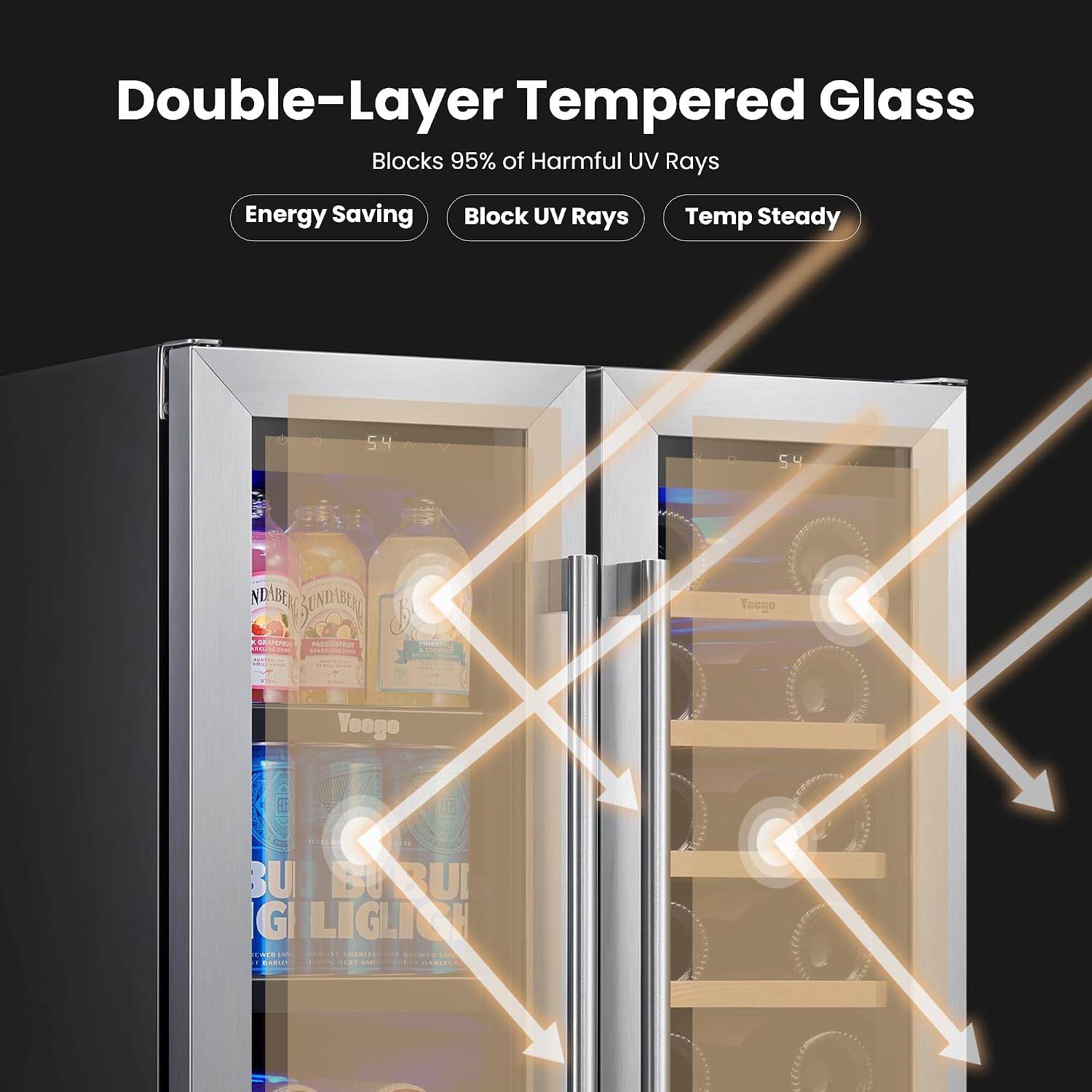 Lodówka do wina i napojów Yeeg – Wine Beer Fridge recenzja i cena