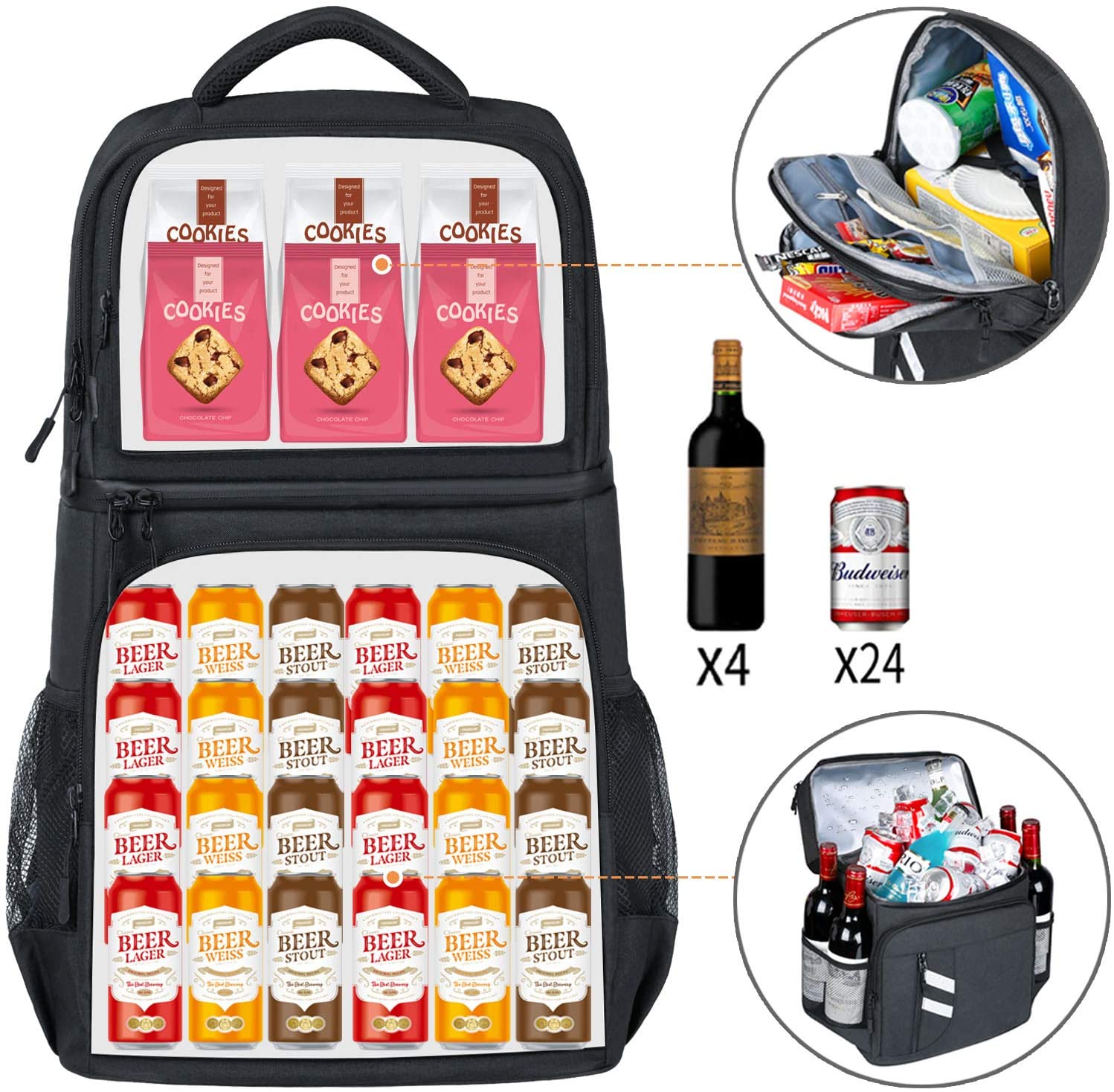 DENUONISS 2 w 1 termiczny plec – Wine Beer Fridge recenzja i cena